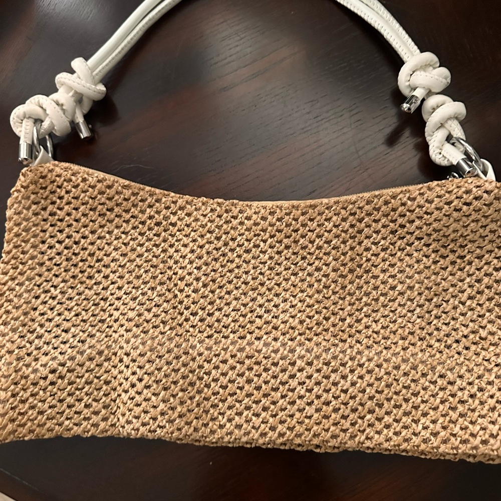 New Stylish Tan Woven Bag